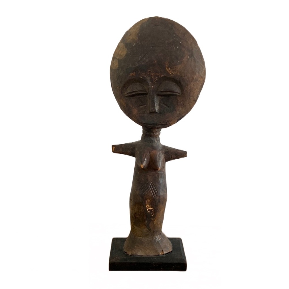 African Wood Carved Fertility Figure